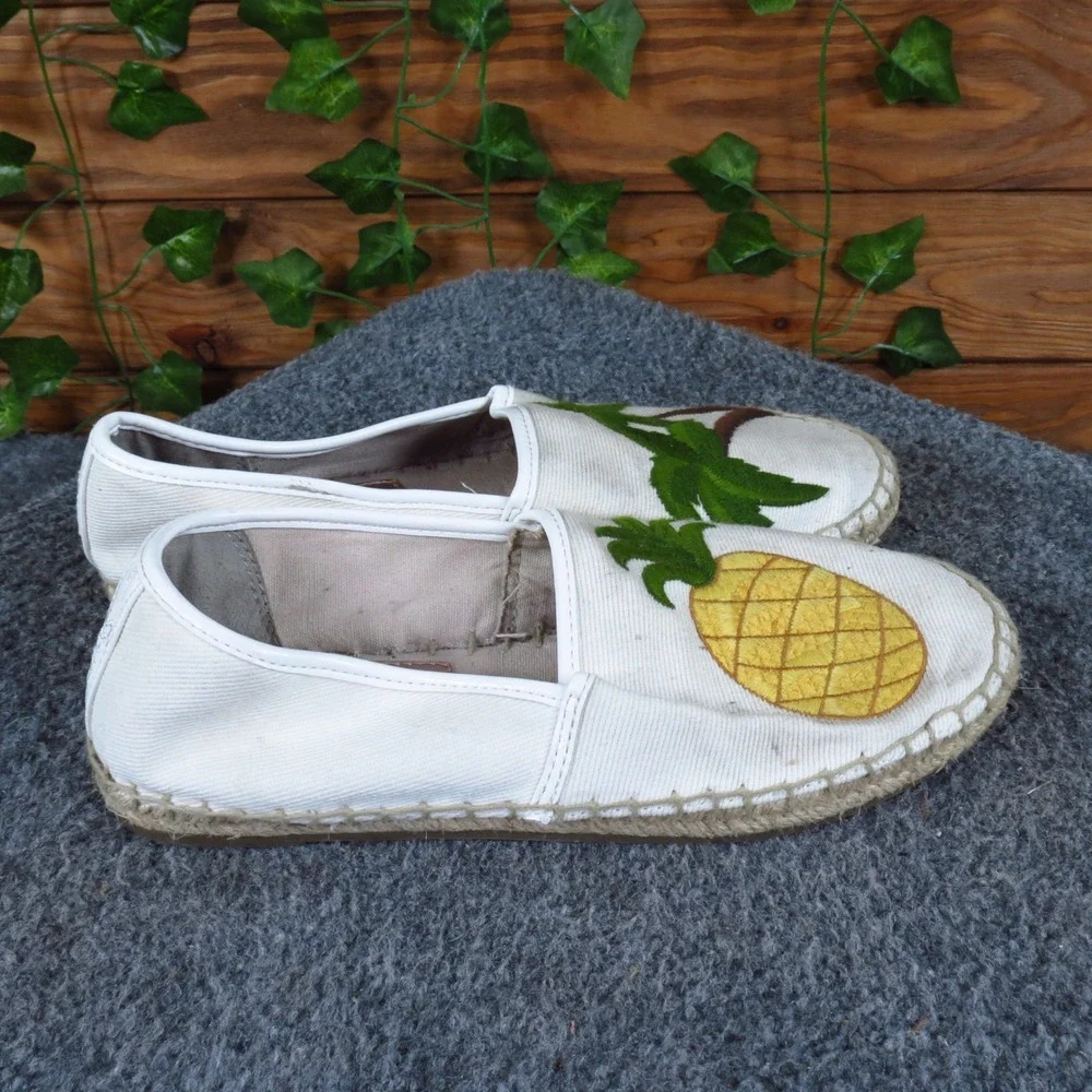 Circus by Sam Edelman Leni Womens Espadrille Flat Size 5 Vacation White Canvas